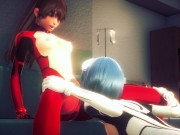 Preview 2 of Asuka and Rei having hot lesbian sex(3D PORN)|Neon Genesis Evangelion