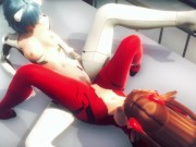 Preview 3 of Asuka and Rei having hot lesbian sex(3D PORN)|Neon Genesis Evangelion