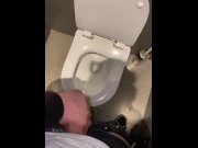 Preview 5 of Showing off my hard cock in a public toilet, hope you like it