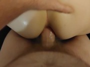 Preview 4 of Horny slut gets her whore ass fucked by thick cock POV