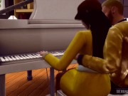 Preview 2 of Piano Teacher Has Sex With Student In Class - Sexual Hot Animations