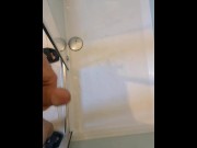 Preview 5 of Quick jerkoff with cumshot before getting into the shower