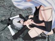 Preview 3 of Nier: Futa A2 hard fuck with 2B