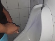 Preview 5 of Sucking straight guy in public bathroom