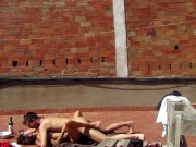 Preview 3 of Couple Filmed Fucking in the Terrace Outside