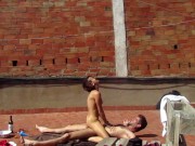 Preview 5 of Couple Filmed Fucking in the Terrace Outside