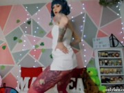 Preview 2 of Ramona Flowers Striptease & Acrylic Chair Dance