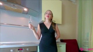 VIDEO WITH DIALOGUES. STEPSISTER RIDES HER BROTHER'S COCK, FILLED HER MOUTH WITH HOT CUM