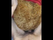 Preview 2 of Very horny boy fucks his teddy bear up his furry ass while moaning