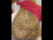 Preview 3 of Very horny boy fucks his teddy bear up his furry ass while moaning