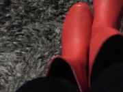 Preview 2 of Squeaky Red Boots