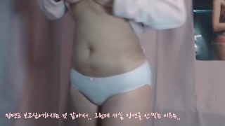 Sucking cock and asshole with yogurt.Fucking delicious Korean beauty's food video