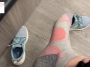 Preview 1 of after gym tired feet removing shoes and socks - glimpseofme