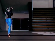 Preview 1 of Honey Select 2:The temptation of a glamorous female instructor with a devil figure and a big ass