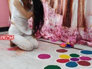 Preview 3 of Holi Special - fuck hard priya in holi occasion with hindi roleplay - YOUR PRIYA
