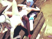 Preview 5 of Genshin Impact Hentai Yuri - Ganyu & Barbara Lesbian Sex