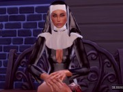 Preview 5 of Shemale Nun Has Sex With Believer - Sexual Hot Animations