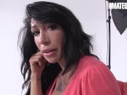 Preview 1 of LasFolladoras - Suhaila Hard Busty Spanish MILF Gets Dicked Down By Newbie Guy - AMATEUREURO
