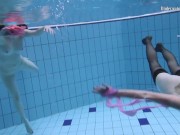 Preview 6 of Andrejka and Aneta swim naked in the swimming pool