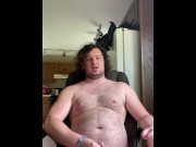 Preview 2 of Masturbation fat white cock with flex