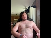 Preview 3 of Masturbation fat white cock with flex