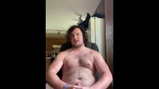 Masturbation fat white cock with flex
