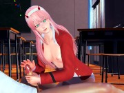 Preview 3 of DARLING in the FRANXX zero two tits fuck and blowjob