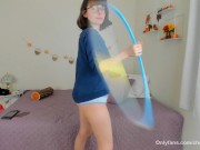 Preview 3 of Cute Petite Cam Girl Hula Hoops