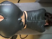 Preview 4 of German Latex girl get her Extreme Tight Pierced Hairy Pussy Fucked and Cum in pussy