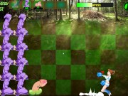 Preview 4 of pornospil [Plants vs Nymphos] Cheerleaders Blowjob [Gameplay]