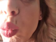 Preview 2 of Hot and long tongue play, mouth fetish
