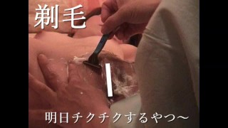 Handjob training Fem boy with an anal plug Japanese amateur / high image quality / per