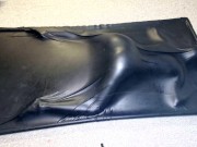 Preview 1 of Face Down & Ass Up in a Vacbed - Sexy sub girl gets impact play then cums in a latex Vacbed
