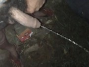 Preview 2 of Indian big cock pissing at night
