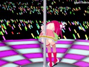 Preview 4 of Cure Flamingo's hot pole dance climaxes with a happy ending