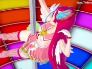 Preview 6 of Cure Flamingo's hot pole dance climaxes with a happy ending