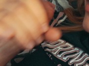 Preview 5 of first time sucking my big dick cum in her mouth 4k POV