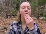 Preview 5 of Perfect Little Slut Gets Huge Facial in Public and Then Feeds it to Herself