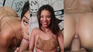 Gia_Baker Chinese doll gets tease while someone controls her toy