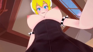 Futa Bowsette this is your first time Taker POV