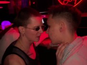 Preview 1 of A stranger divorced a couple for fucking in a dark club