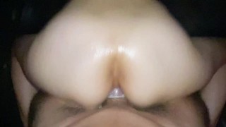 [Anal creampie]"Please use the butthole"Immediate insertion into the wife's ass hole played by a man