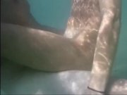 Preview 1 of Amateur milf underwater quick fuck in public beach with stranger