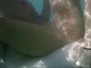 Preview 2 of Amateur milf underwater quick fuck in public beach with stranger