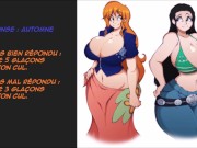 Preview 6 of Joi Nico Robin & Nami Quiz, CEI, CBT, Ice Play French