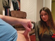Preview 6 of Hot Step Sister Encourages You To Jerk Off and Cum Before Your Big Date!