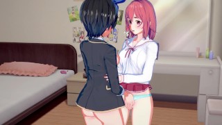 Ruka Sarashina eating out Sakurasawa Sumi (Rent a Girlfriend Hentai)