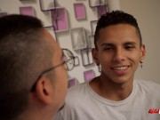 Preview 1 of Two Hot Wild Latinos Alex And Fer Having Romantic Passionate Anal Sex In Bed Shooting Their Big Load
