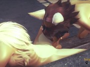 Preview 4 of Furry Yaoi - Fox sucks another cock and then gets fucked in the street