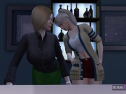 Preview 3 of Waitress Seduces Client and They End Up Having Lesbian Sex - Sexual Hot Animations